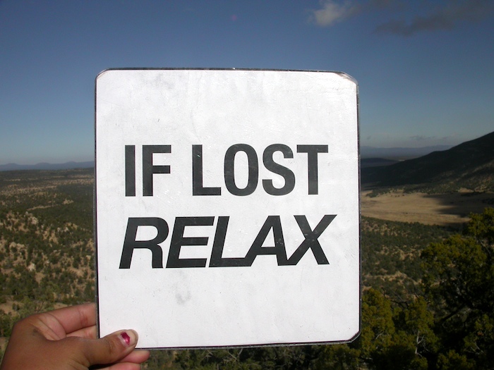 Carissa Leos, If Lost Relax, Cebolla Canyon, New Mexico, 2004.
